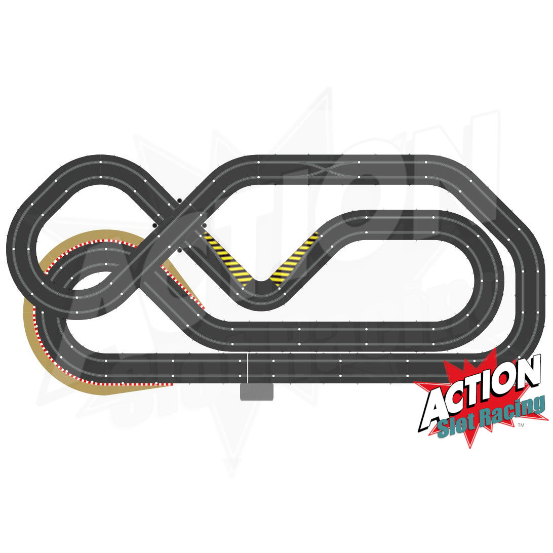 Scalextric Sport 1:32 Track Set Layout With Porsche Boxster Cars DIGITAL AS17