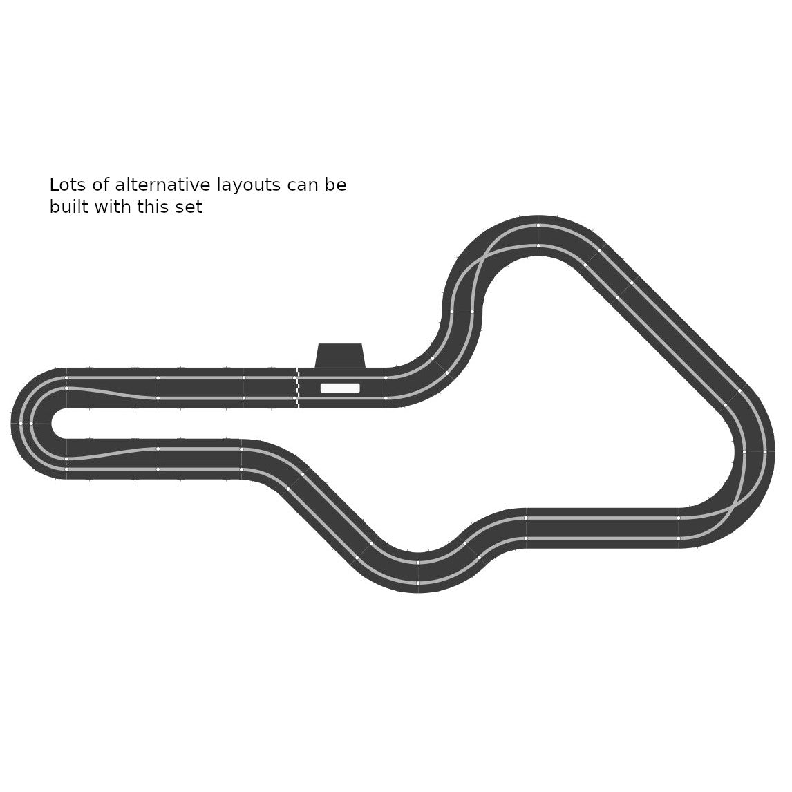 Scalextric Sport 1:32 Track Set Layout - ARC AIR AS4