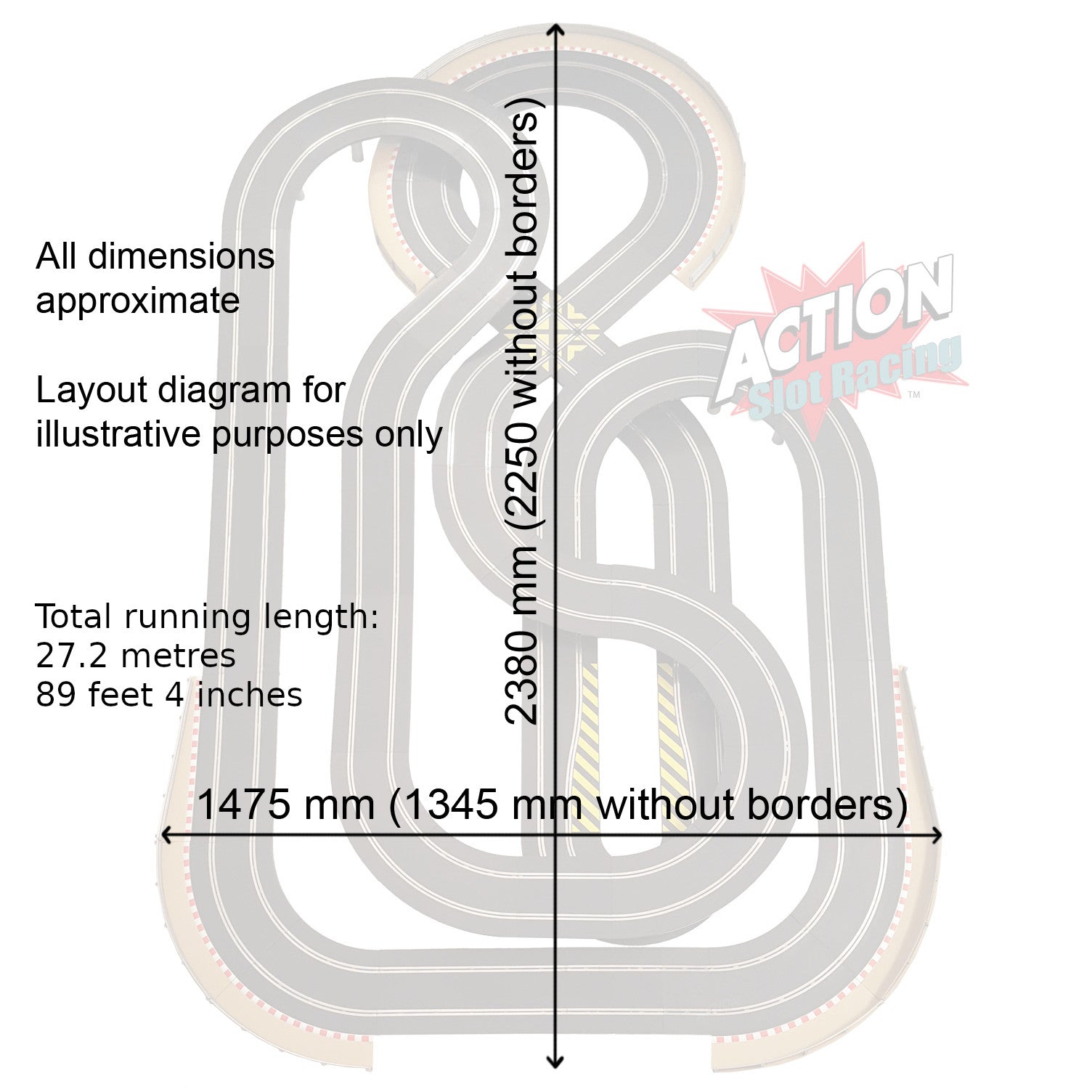 Scalextric Sport 1:32 Track Set - Huge Layout SPORT AS5 #NBA