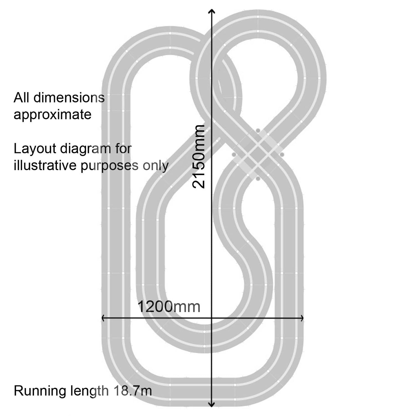 Scalextric Sport 1:32 Track Set - Layout With Bridge - ARC Air #AS9