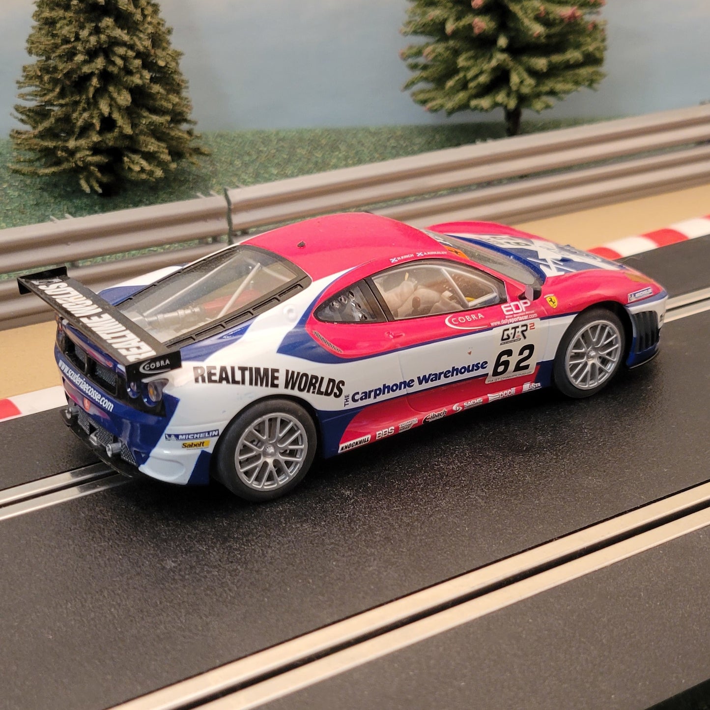 Coche Scalextric 1:32 - C2804 Ferrari F430 GT Ecosse Escocia Kinch LUCES #62 #E