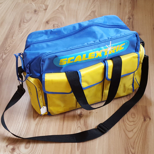 Scalextric Collectors Canvas Holdall Carrying Bag - Blue & Yellow