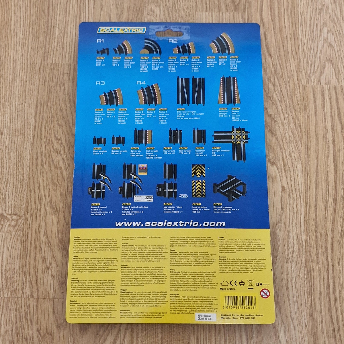 Scalextric C8204 Radius 3 Curves 22.5º 'N' x 2 NEW