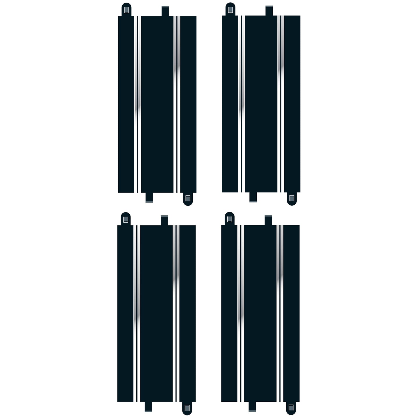 Scalextric C8526 Track Extension Pack Straights - C8205 x 4 Excellent