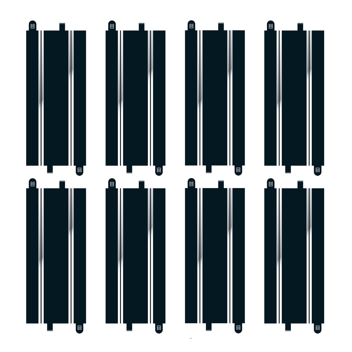Scalextric C8554 Track Extension Pack Straights - C8205 x 8 Excellent