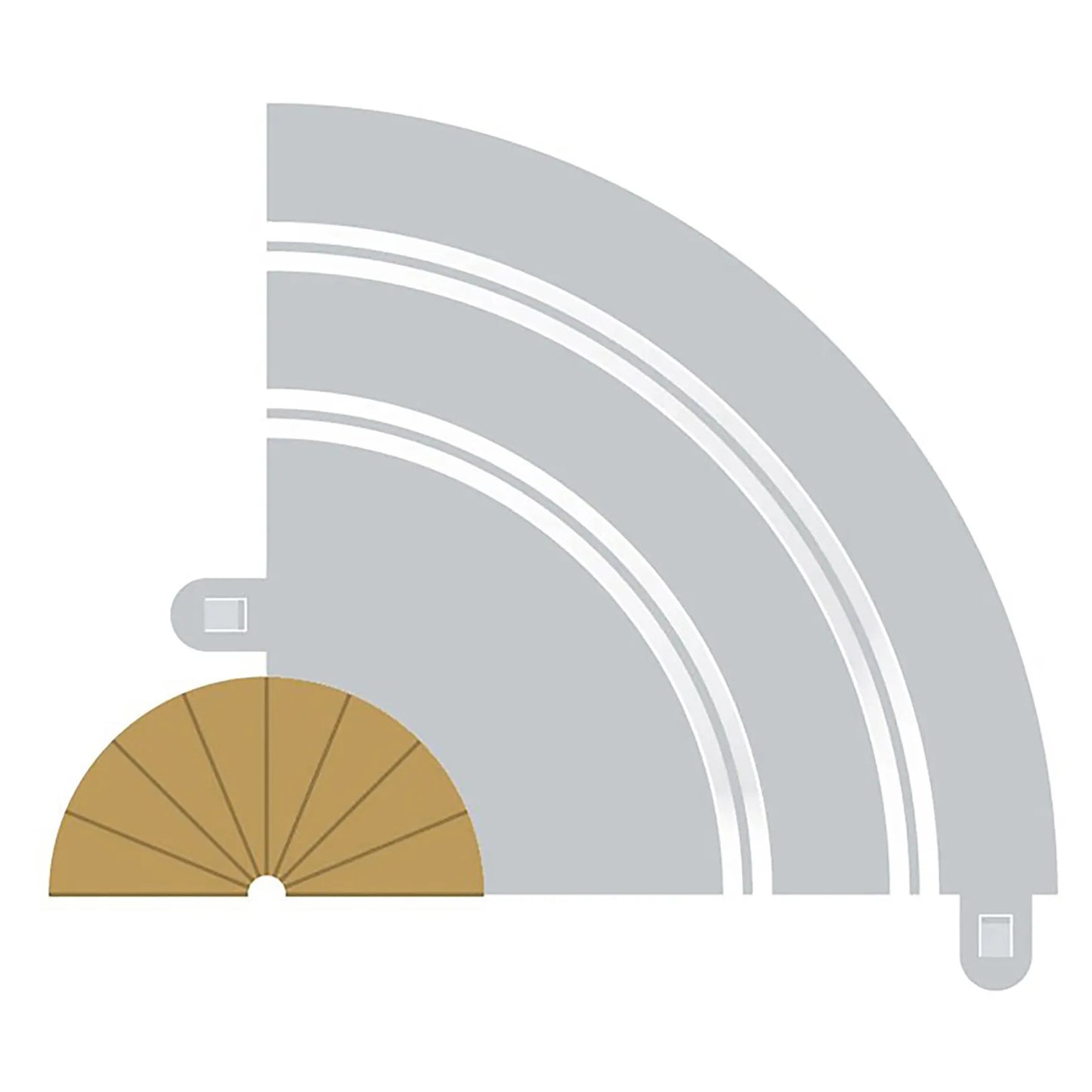 Scalextric C8279 Radius 1 Curve Inner Border 180º