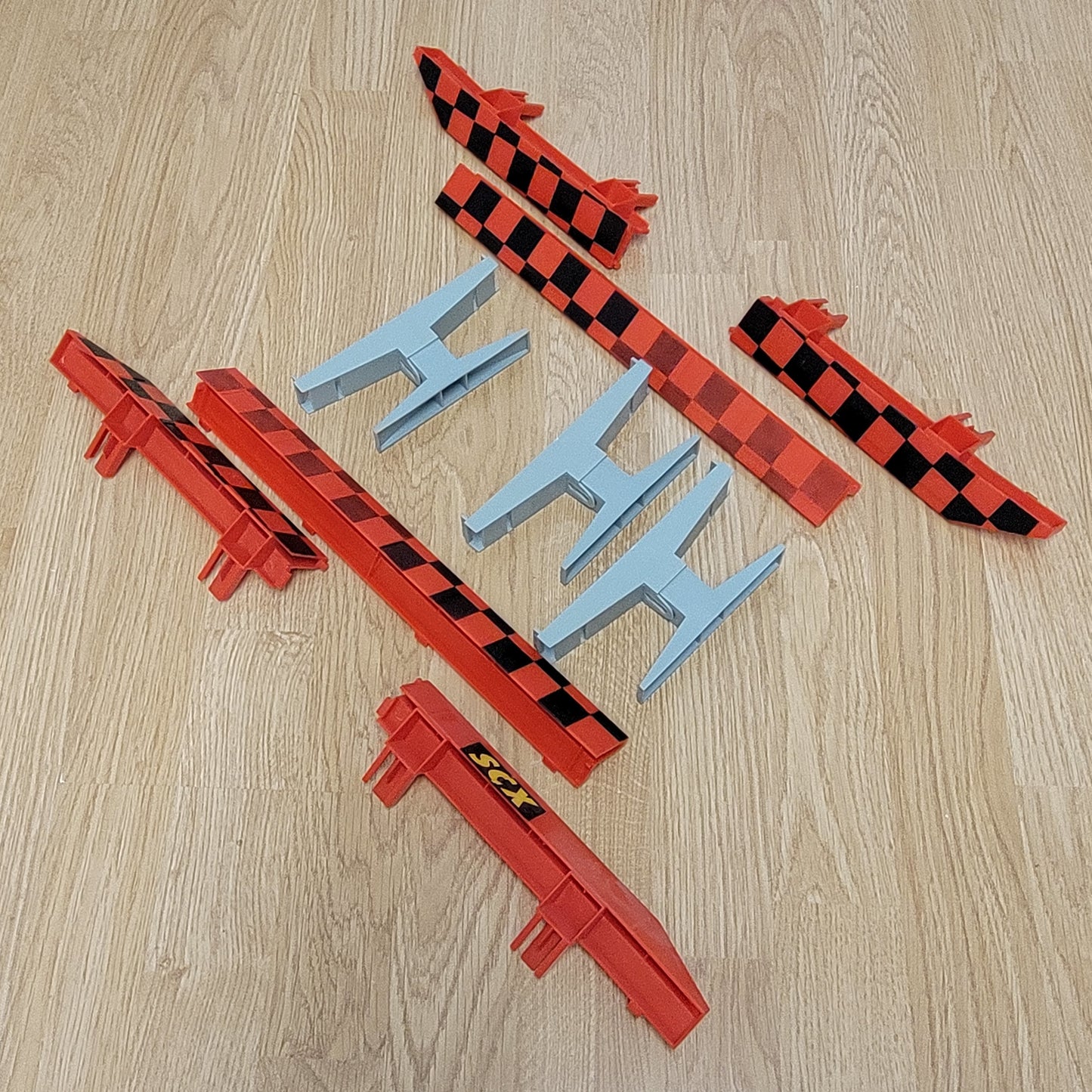 Scalextric 1:32 Classic Track - PT74 PT75 Chicane larga con sombreado amarillo #A