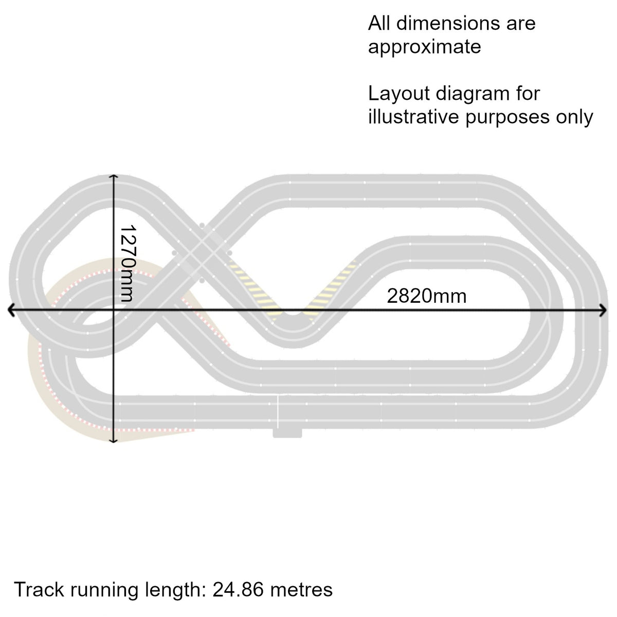 Scalextric Sport 1:32 Track Set - Layout With Bridge AS17