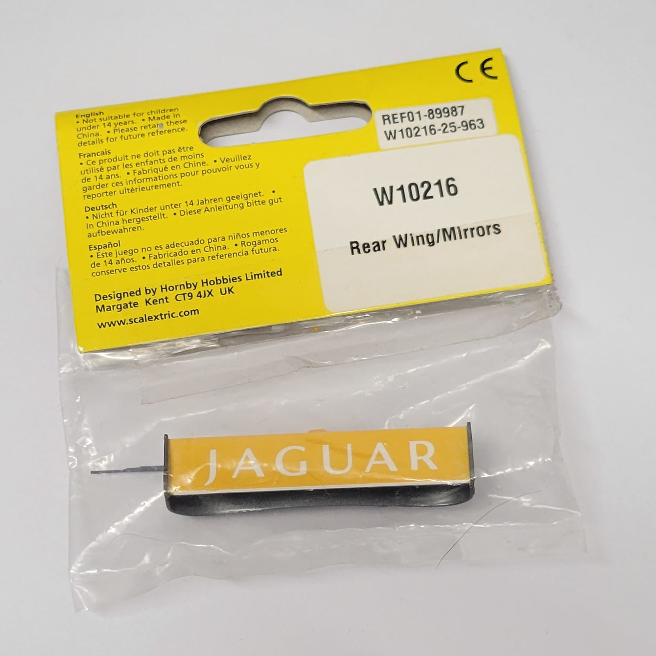 Scalextric 1:32 Car Parts - W10216 Jaguar XKR GT3 Rear Wing / Wiper / Mirrors