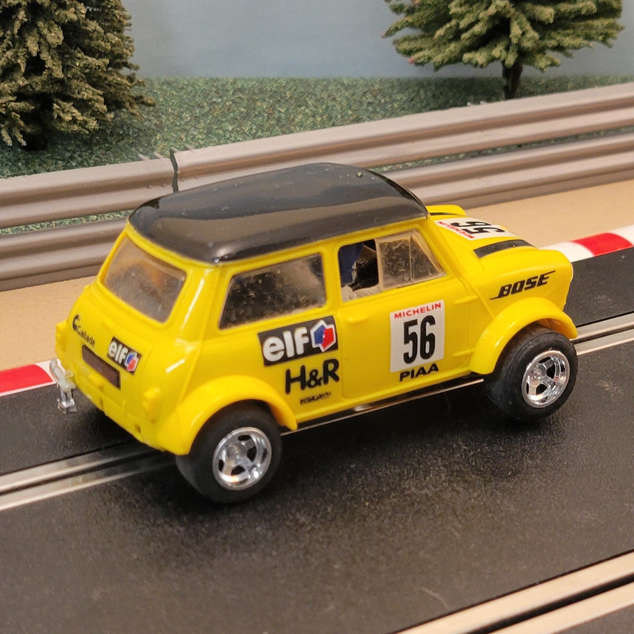 Scalextric 1:32 Car - C2104 Mini Cooper Yellow 'BOSE' #56 #J