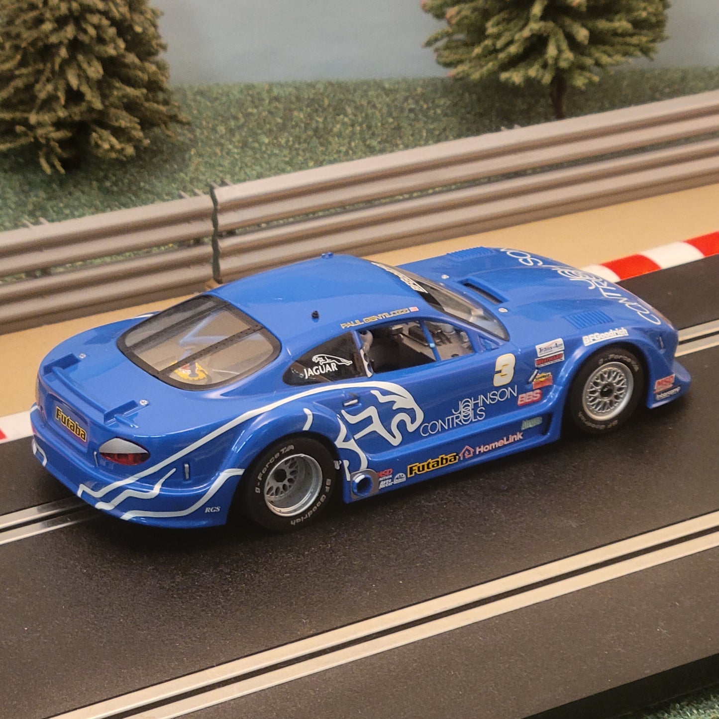 Scalextric 1:32 Car - C2908 Blue Jaguar XKRS Rocket Motorsports Gentilozzi #3 #Q