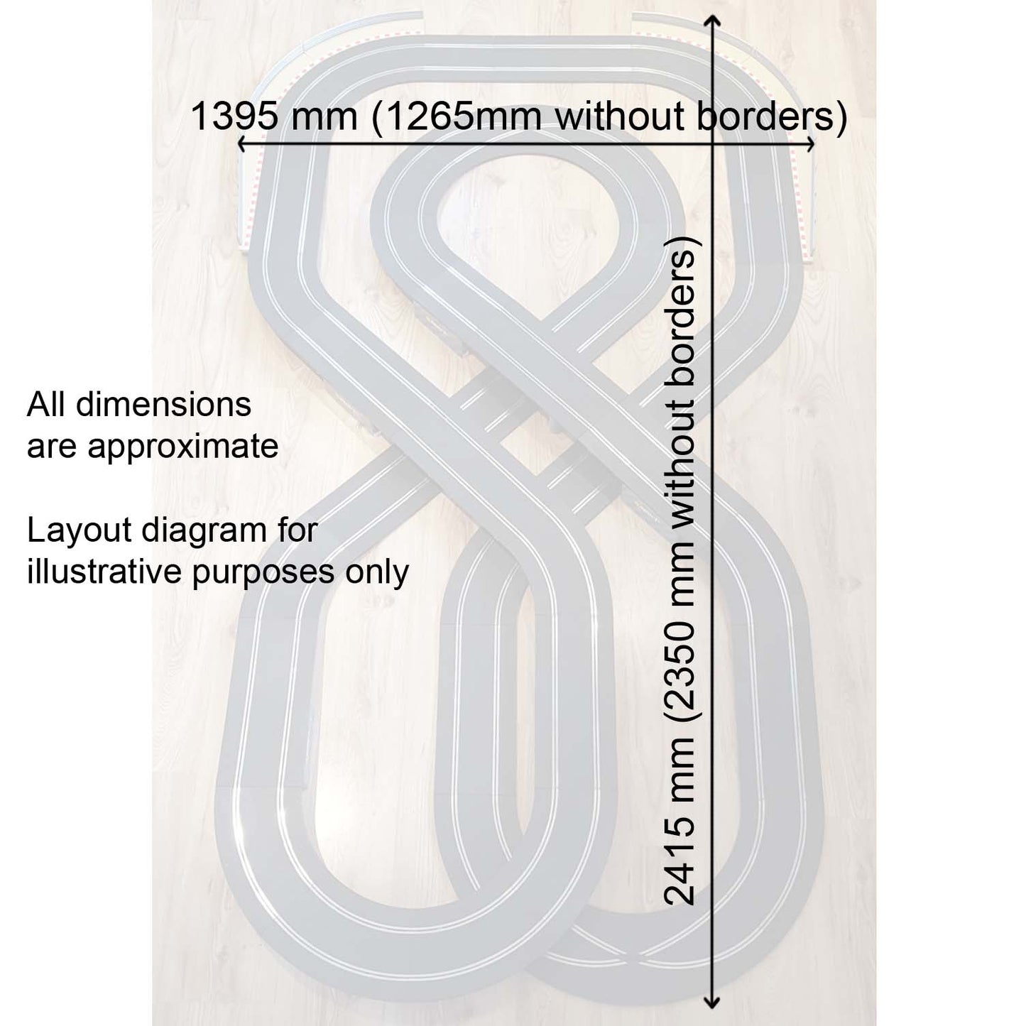 Scalextric Sport 1:32 Track Set - Triple Loop Layout