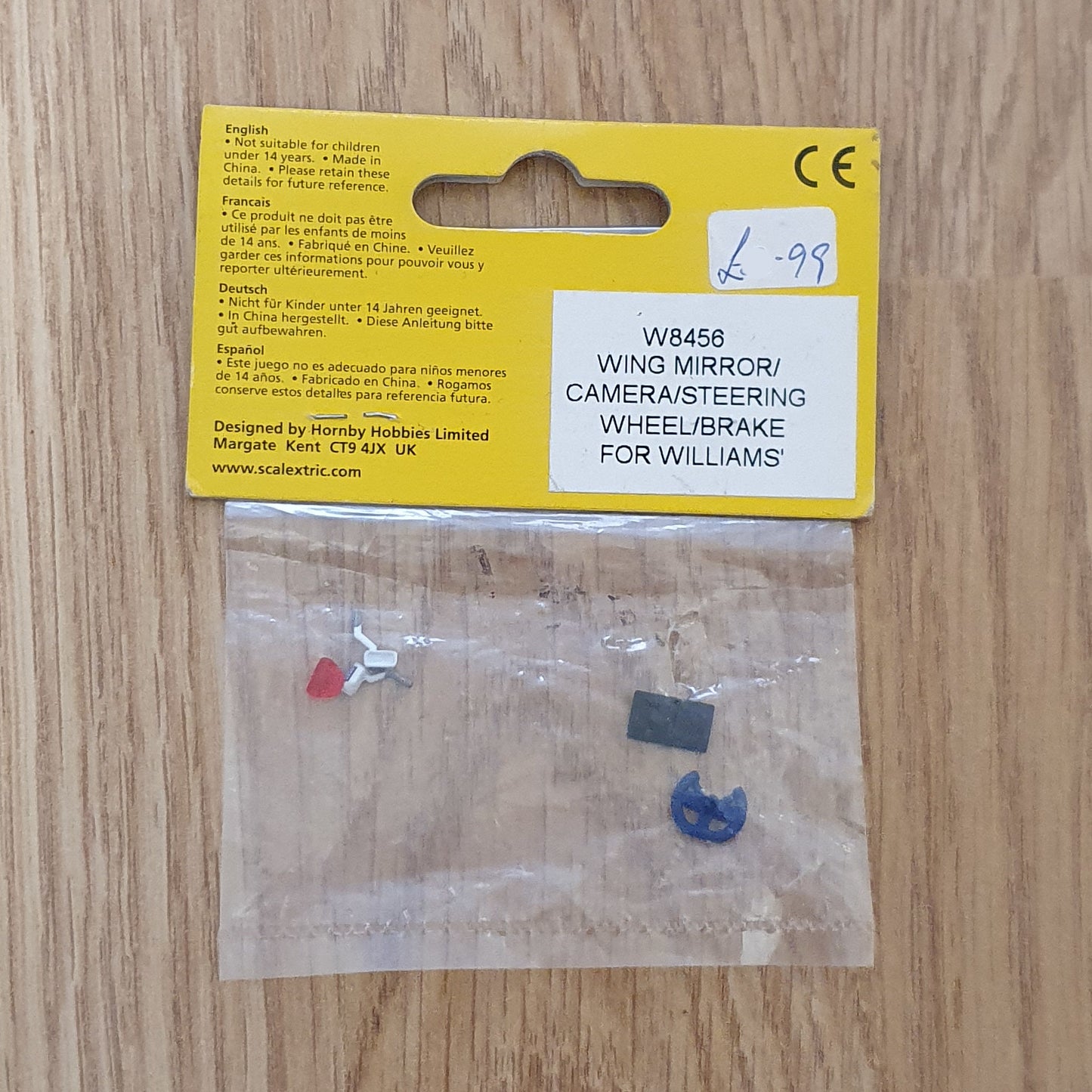 Scalextric Spare Accessory Bag W8456 - 2003 F1 BMW William FW23 C2334 C2335
