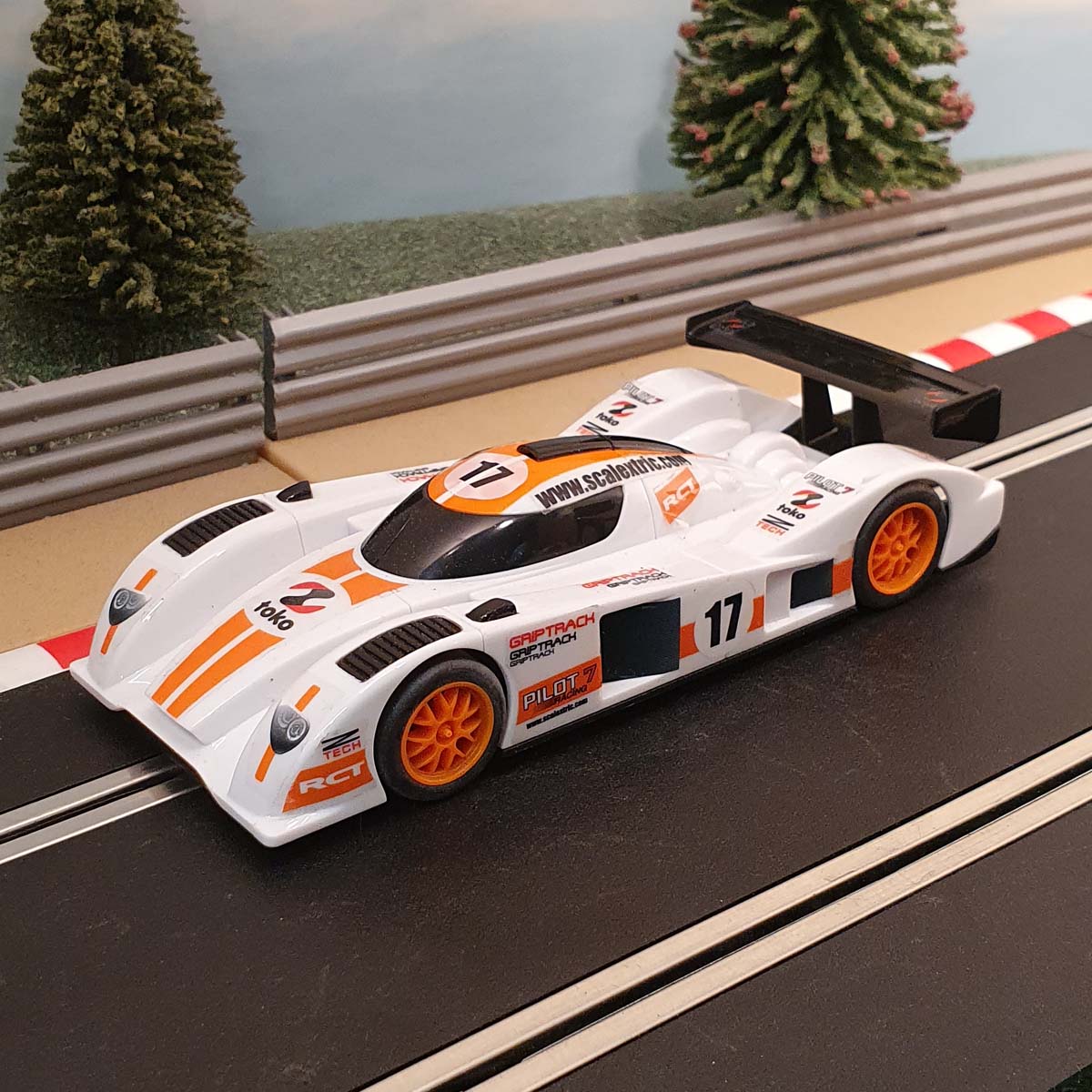 Scalextric 1:32 Start Car - Orange & White Le Mans Prototype #17