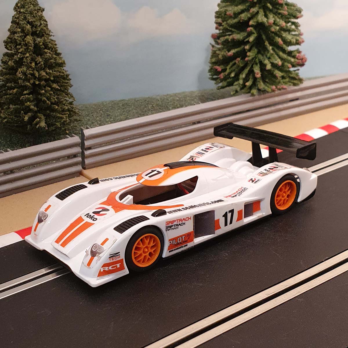 Scalextric 1:32 Start Car - Orange & White Le Mans Prototype #17