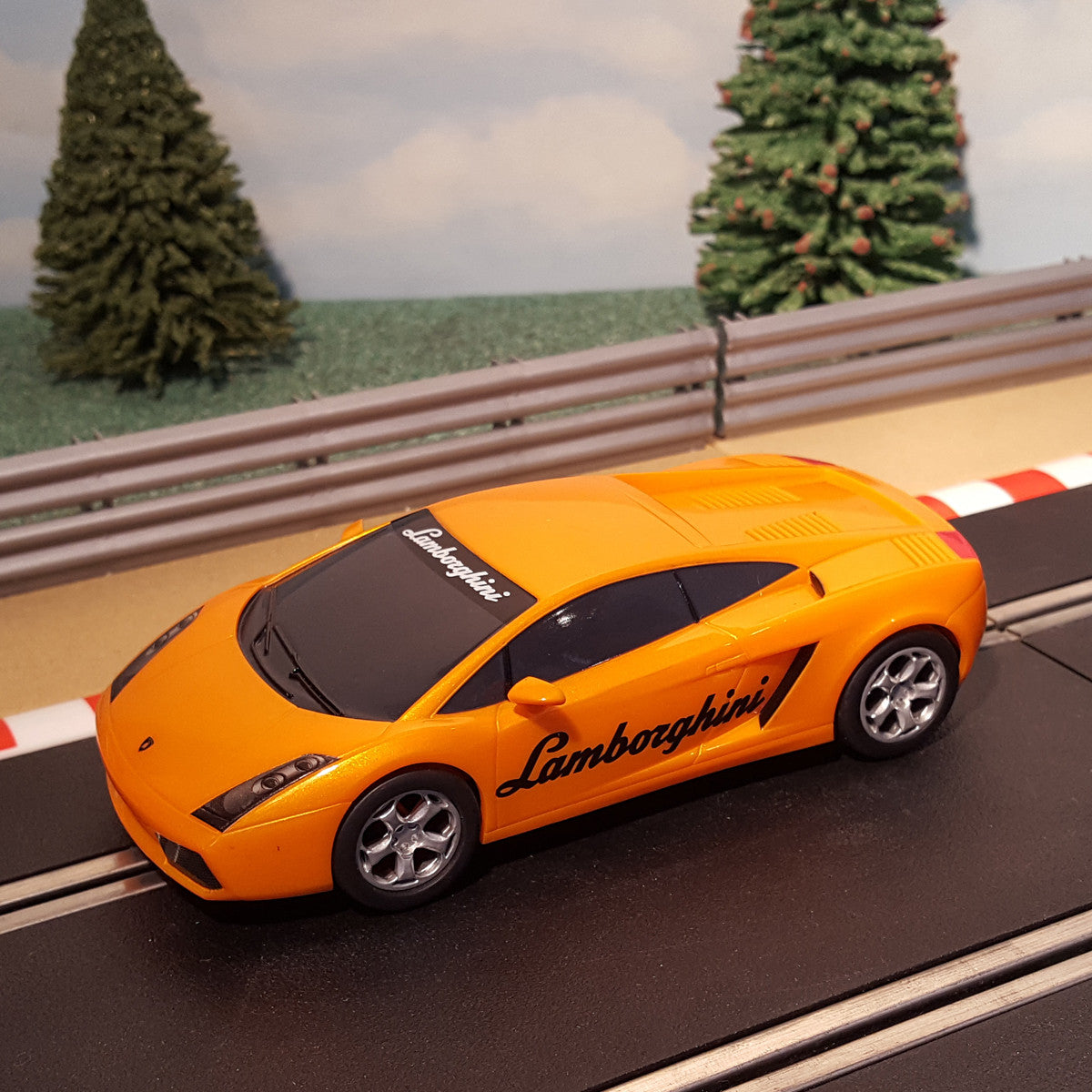 Scalextric 1:32 Drift Car - Orange Lamborghini Gallardo (Lamborghini logo) #E
