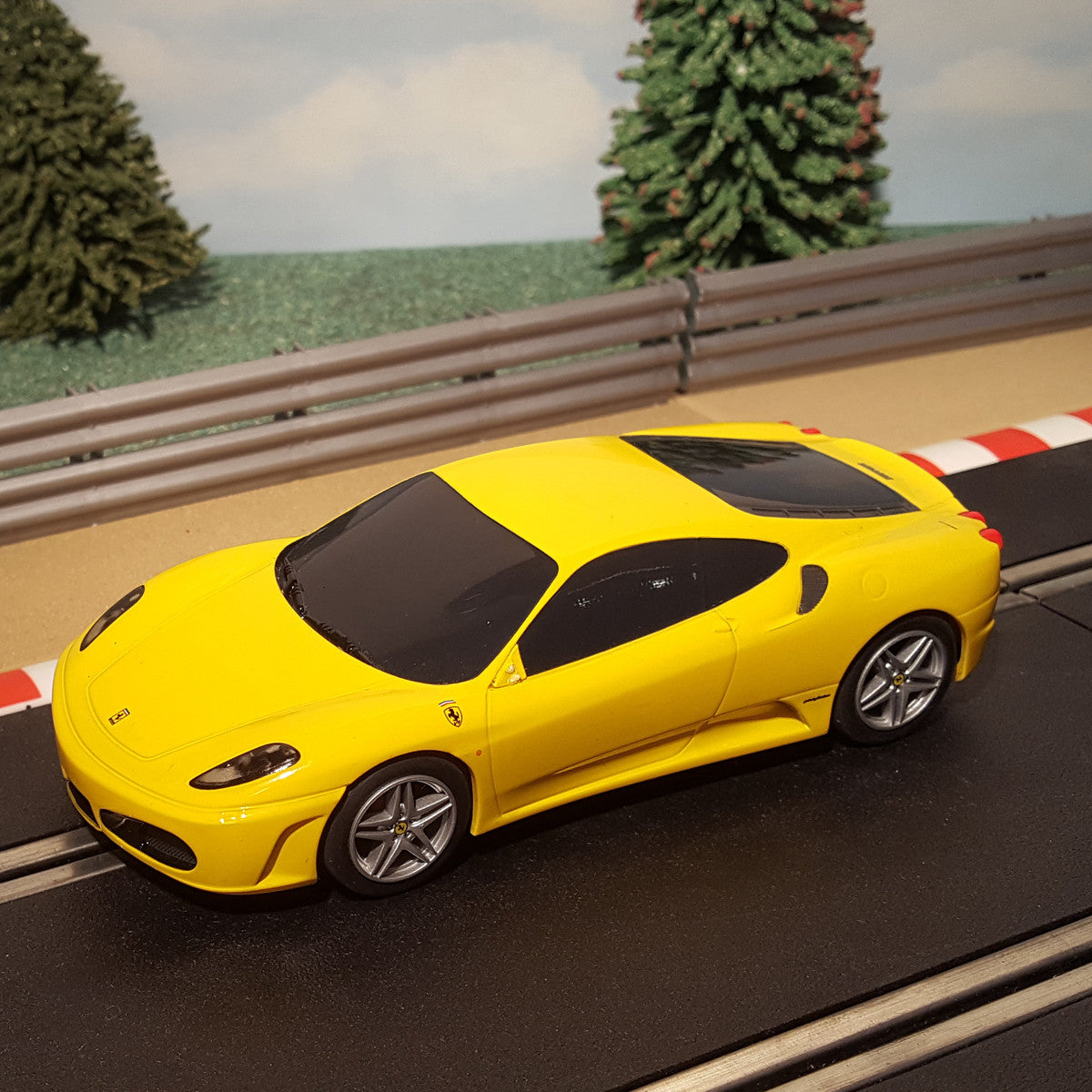 Scalextric 1:32 Drift Car - Yellow Ferrari F430 #D