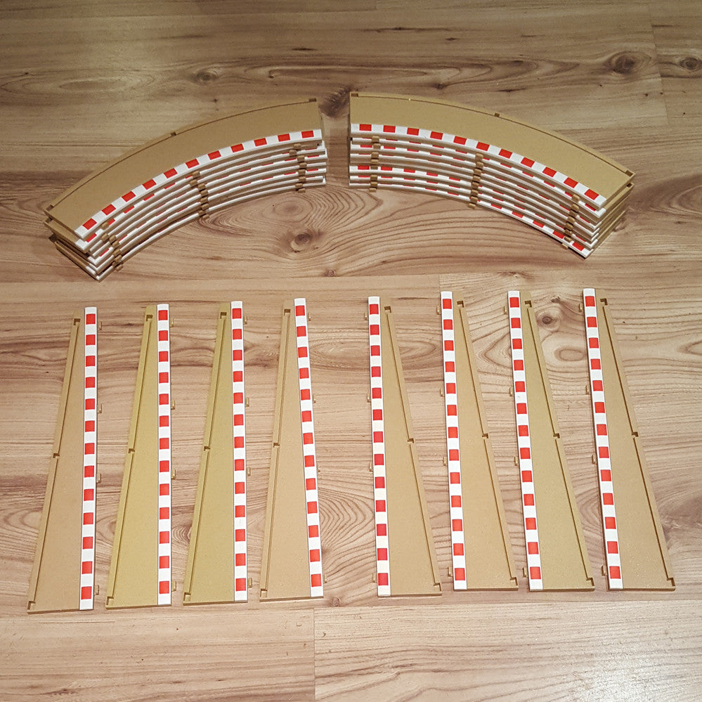 Scalextric Sport 1:32 Rad2 Borders - C8228 C8233 - Outer x16 & Lead In x8