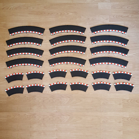 Scalextric 1:32 Sport Rad2 Black Borders - 12 Outer & 12 Inner