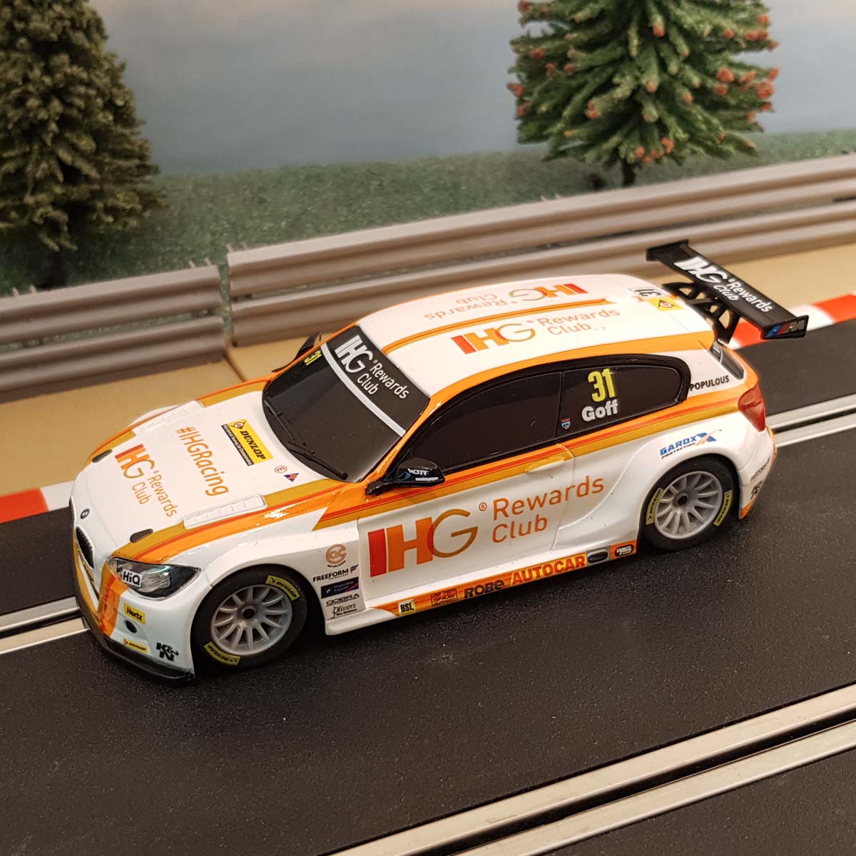 Scalextric ex C1372 BMW 125 Series 1 BTCC - IHG Rewards Club Goff #31