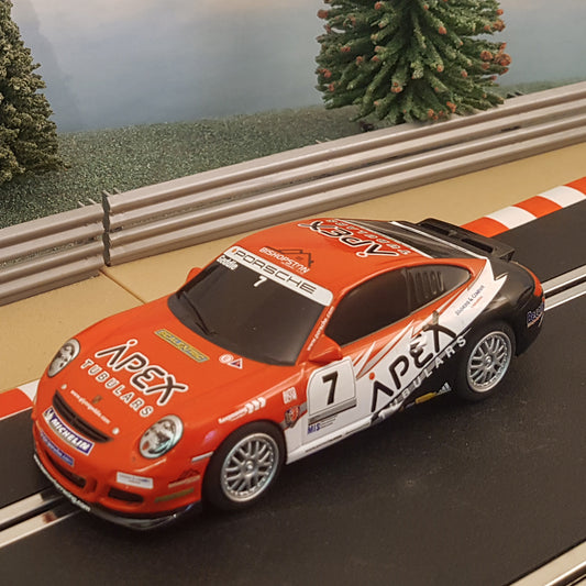 Scalextric 1:32 Car - C3182 Porsche 997 GT3 Cup Geddie Apex Motorsport #7 #S