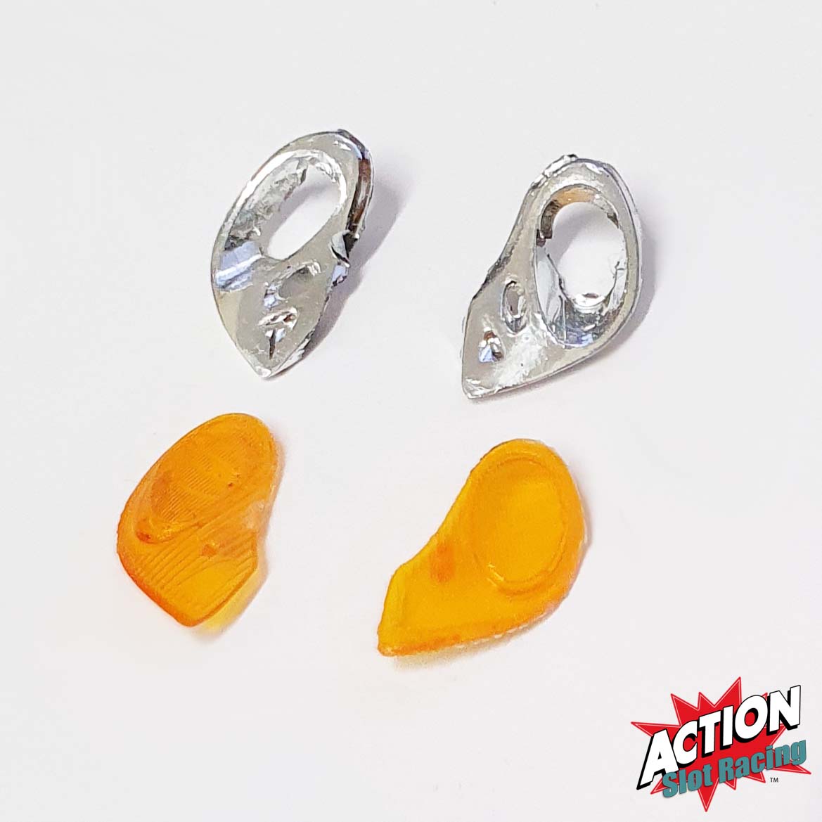 Scalextric 1:32 Pair Headlight Reflectors & Lens Covers - Porsche 911 GT3R