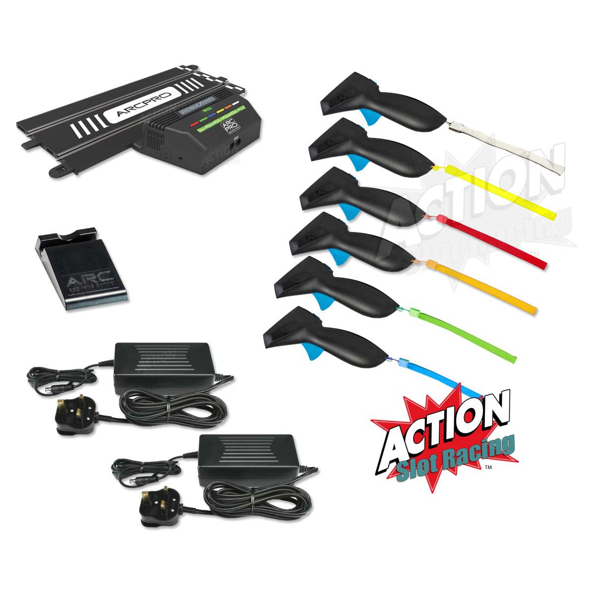 Scalextric Sport 1:32 Track Set Layout & Cars - ARC Pro AS12