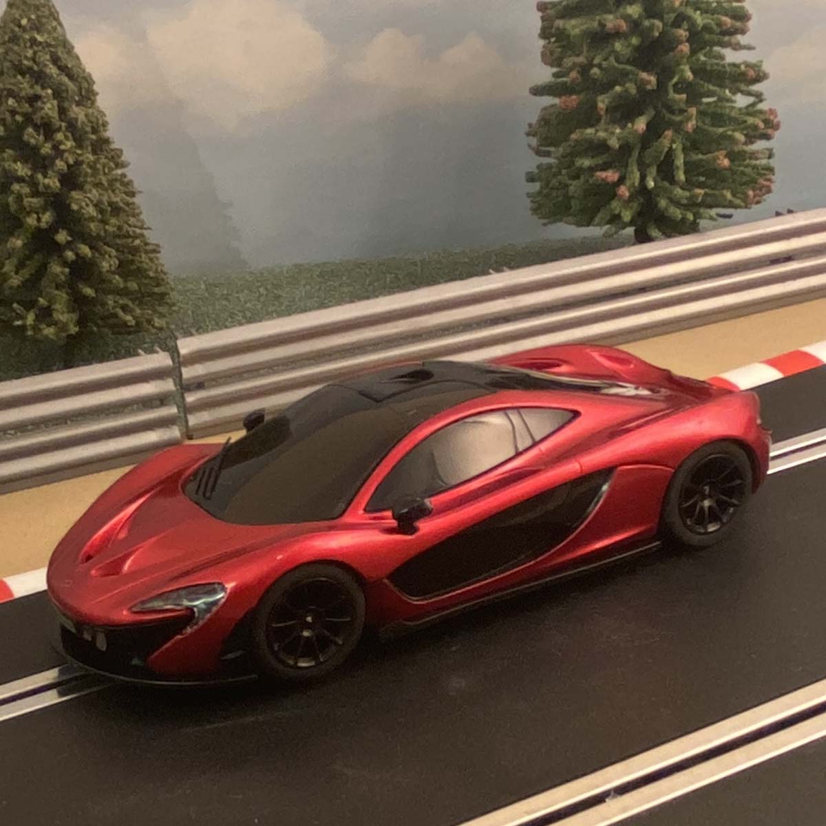 Scalextric 1:32 Car - Metallic Red McLaren P1 #E
