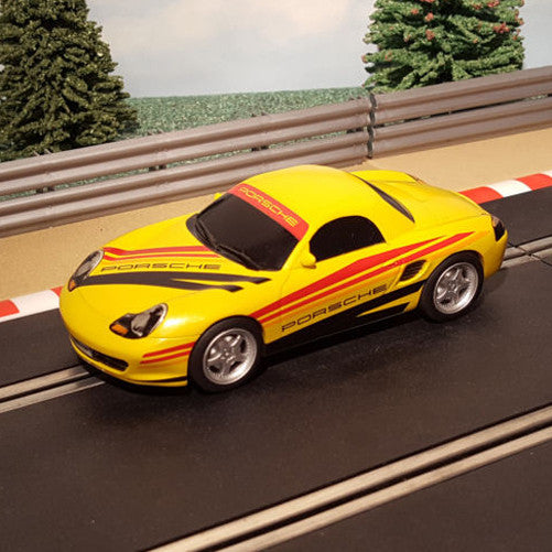 Scalextric 1:32 Digital Car - C2479D Yellow With Stripes Porsche Boxster