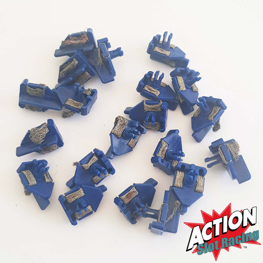 Scalextric 1:32 Classic C8145 Short Stem BLUE Guides with Braids x 20