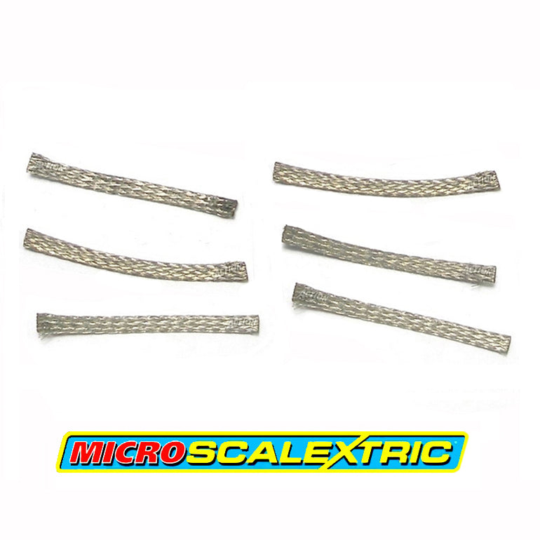 Micro Scalextric 1:64 - Standard Pick-up Braids / Brushes x 6