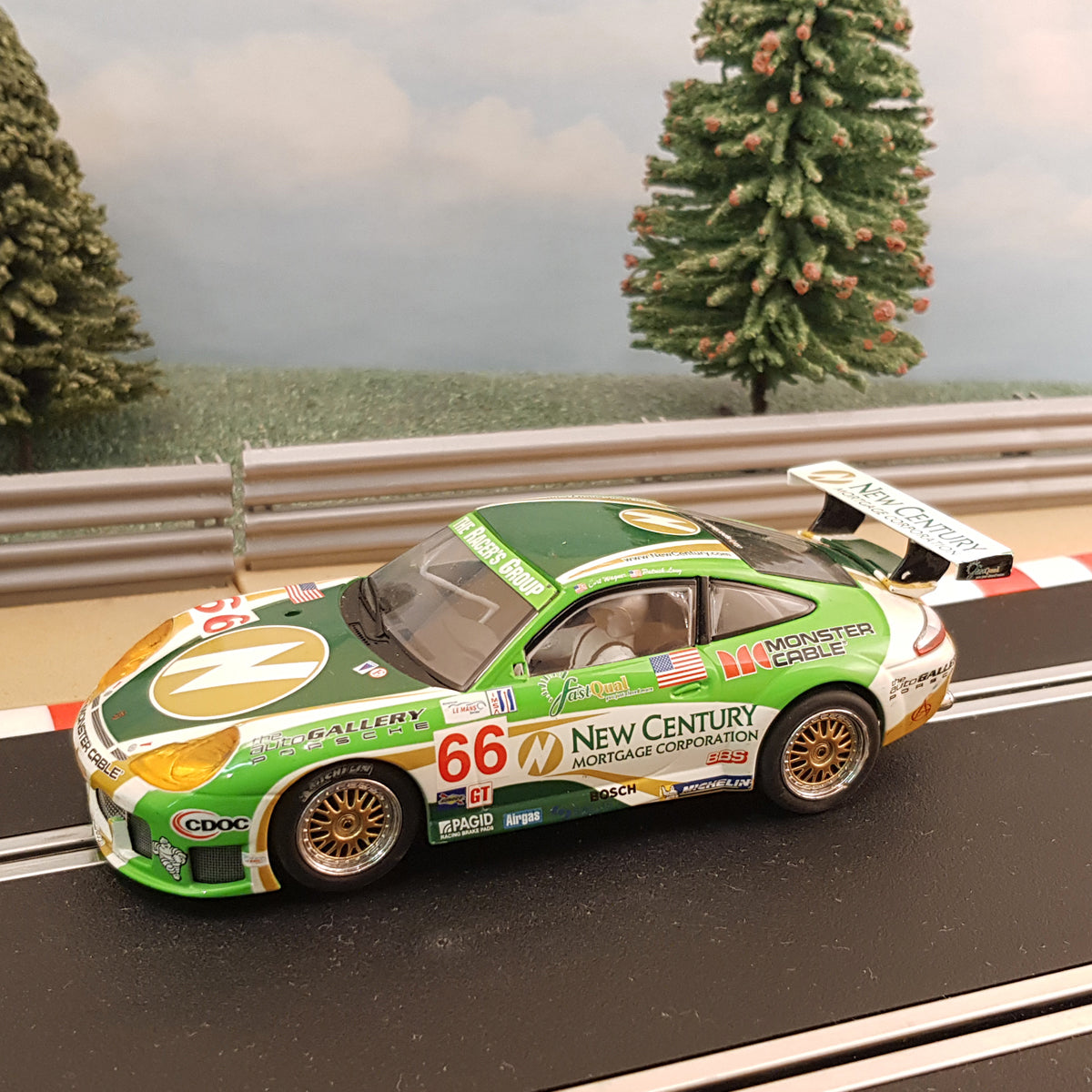 Scalextric 1:32 Digital Car - C2665D Porsche 911 GT3R #66 Century LIGHTS #M