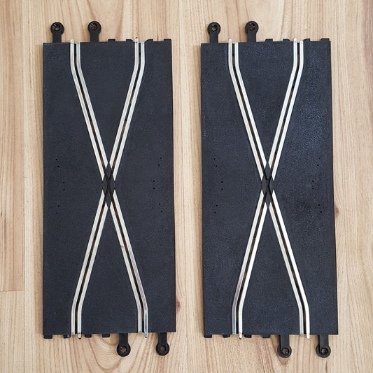 Scalextric 1:32 Classic Track - C182 PT82 Plain Crossover x 2 - Excellent