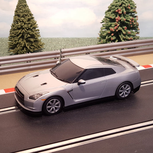 Scalextric 1:32 Drift Car - Silver Nissan GT-R