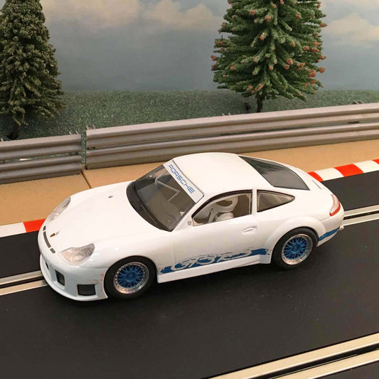 Scalextric 1:32 Car - C2857 Porsche 911 GT3R Top Gear The Stig *LIGHTS* #MWS