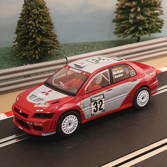 Coche Scalextric 1:32 - C2494 Rojo Mitsubishi Lancer WRC #32 Mcrae #Q