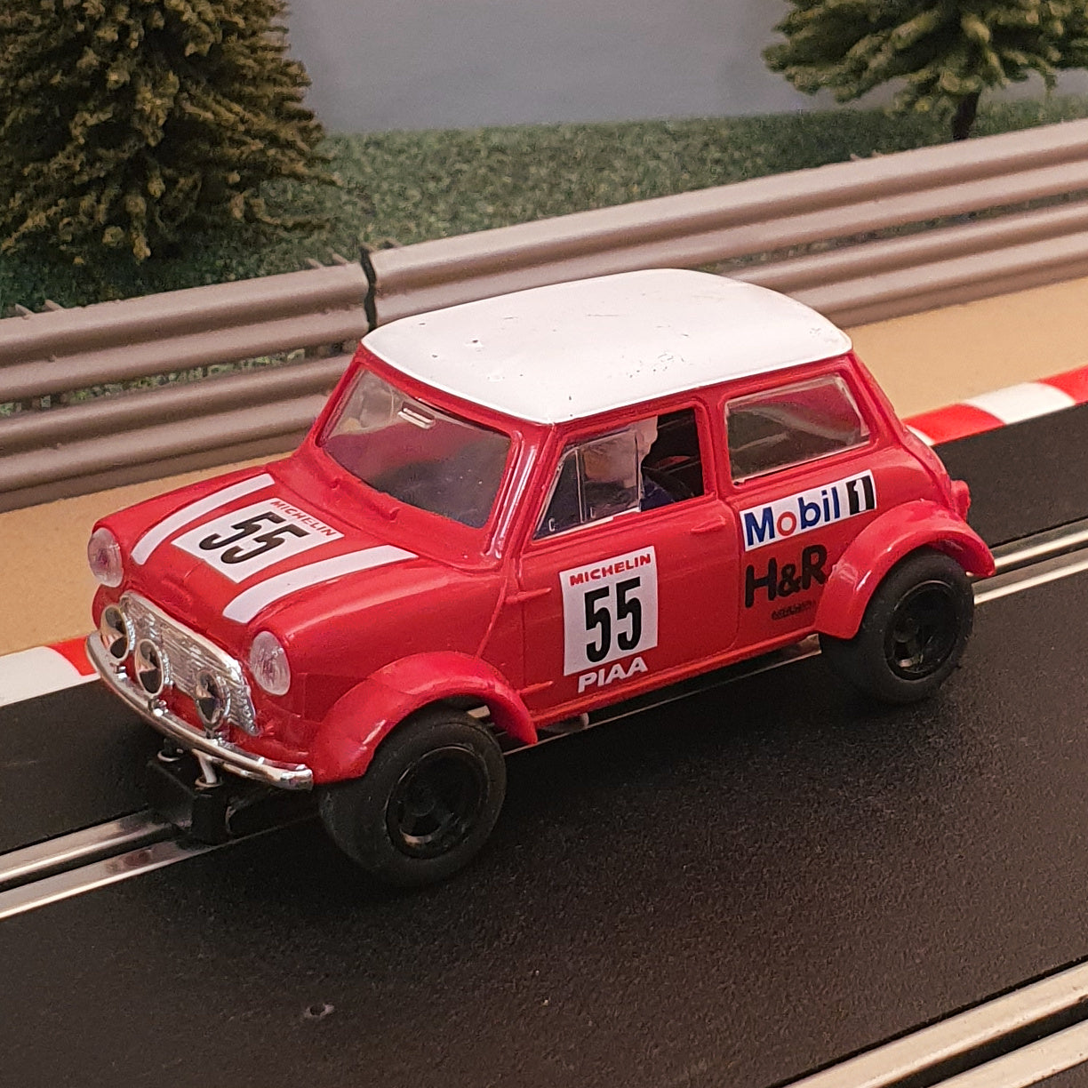 Scalextric 1:32 Car - Red Mini Cooper #55