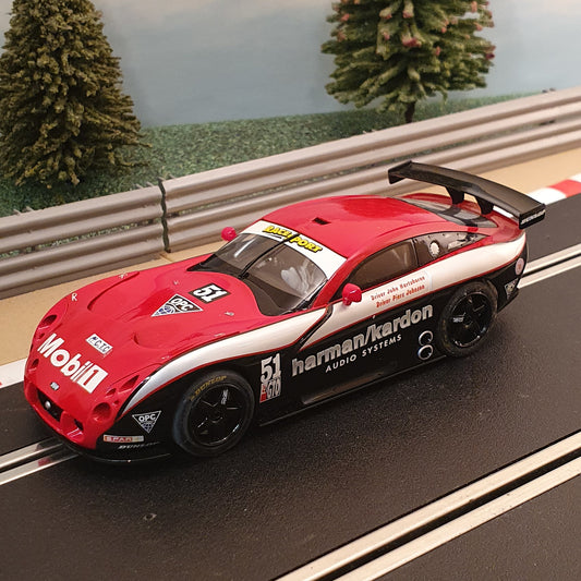 Scalextric C2532 TVR Tuscan T400R Mobil Harman / Kardon #51 *LIGHTS* #E