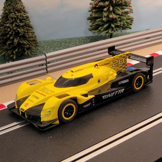 Scalextric 1:32 Car - Yellow Ginetta G60 LMP1 Le Mans #20