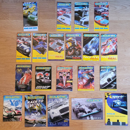 Scalextric Catalogues - 2nd - 4th to 12th - 2007 to 2015 & Track Plans