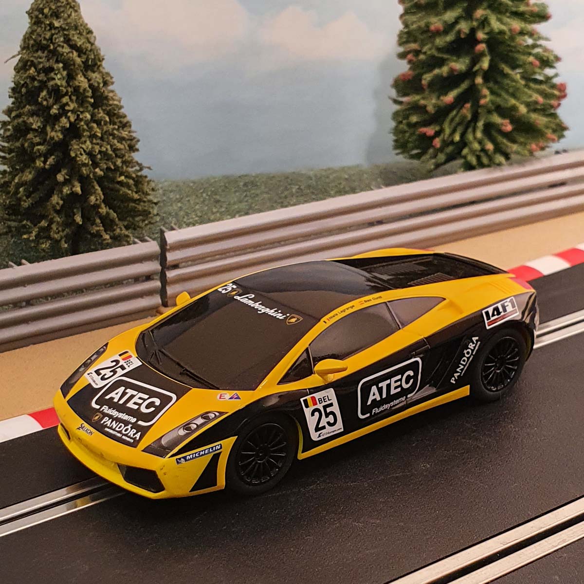 Scalextric 1:32 Car - C3180 Lamborghini Gallardo ATEC #25 #J