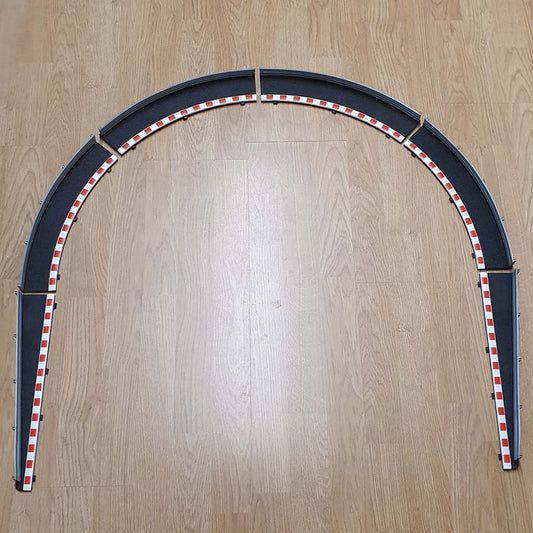 Scalextric Sport 1:32 Black Borders & Barriers - Outer x 4 Lead In x 2 #R