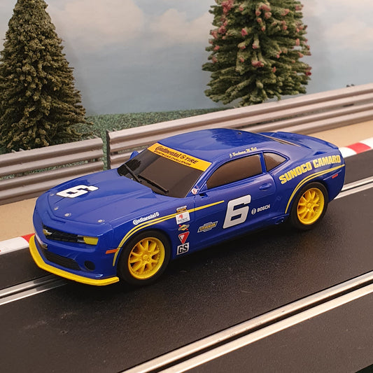 Scalextric 1:32 Car - C3258 Blue Chevrolet Camaro Stevenson Motorsport Sunoco #6