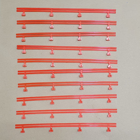 Micro Scalextric 1:64 Barriers G108 / L7559 - Red x 10 - Action Slot Racing