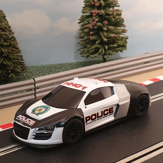 Scalextric 1:32 Car - C3457 Audi R8 GT3 Police Car *LIGHTS* #K