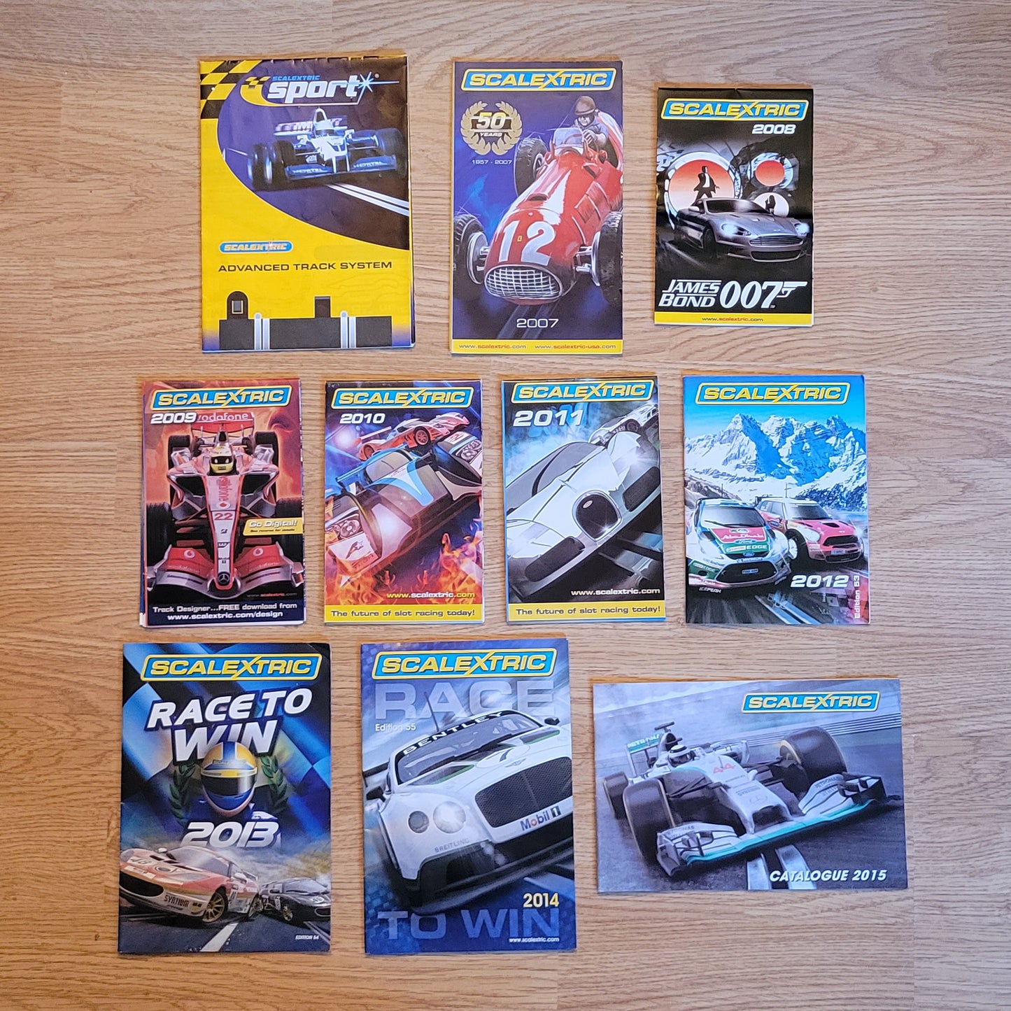 Scalextric Catalogues - 2007 2008 2009 2010 2011 2012 2013 2014 2015