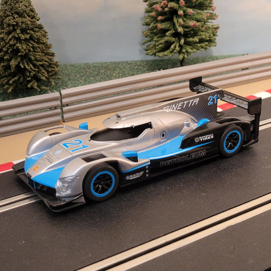Scalextric 1:32 Car - Blue Ginetta G60 LMP1 Le Mans #21 #W