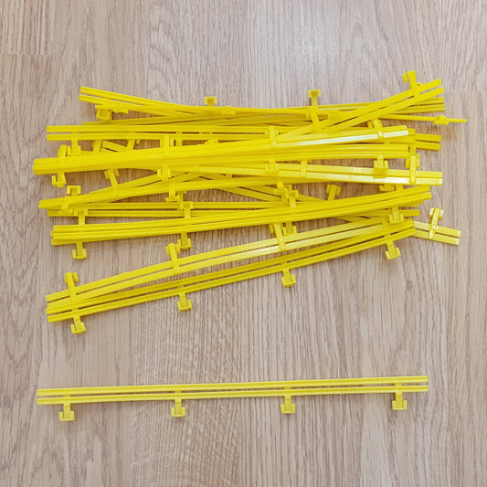 Micro Scalextric 1:64 Barriers G108 / L7559 - Yellow x 20