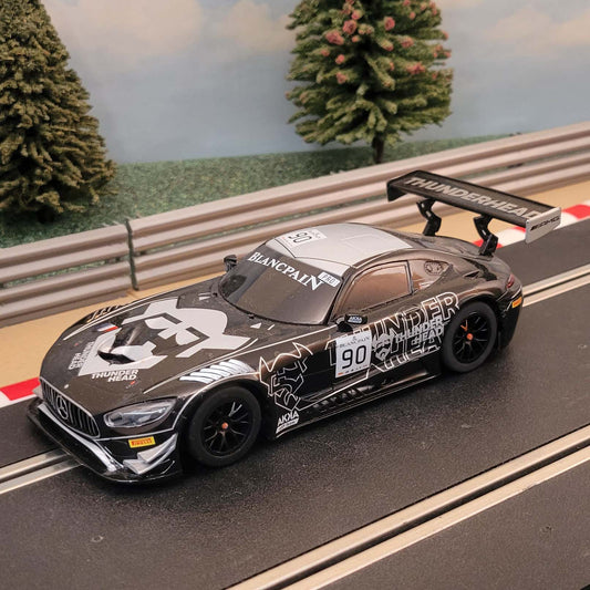 Scalextric 1:32 Car - Mercedes AMG GT3 Thunderhead RAM Racing *LIGHTS* #90 #W