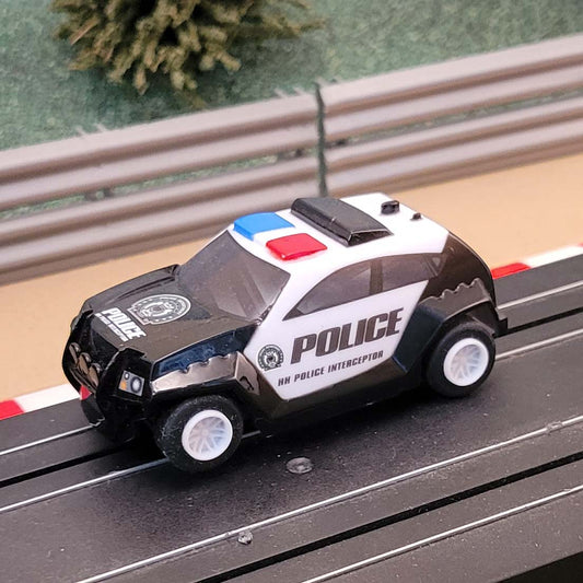 Micro Scalextric 1:64 Car - 9V Police Car